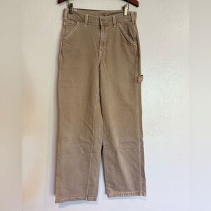 Gap 90s Carpenter Jeans - Size 26 Short - Sand/Tan Canvas Denim